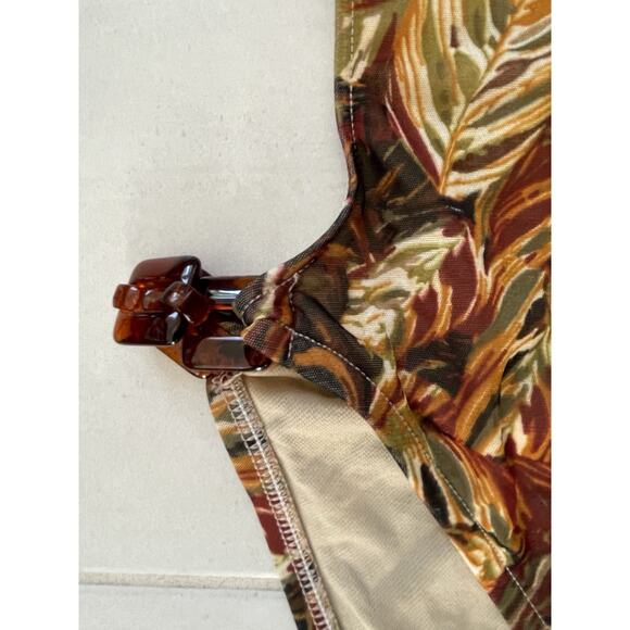 Victoria's Secret 10C One Piece Swimsuit Monokini X Back Print Swimwear 10C - Picture 5 of 13